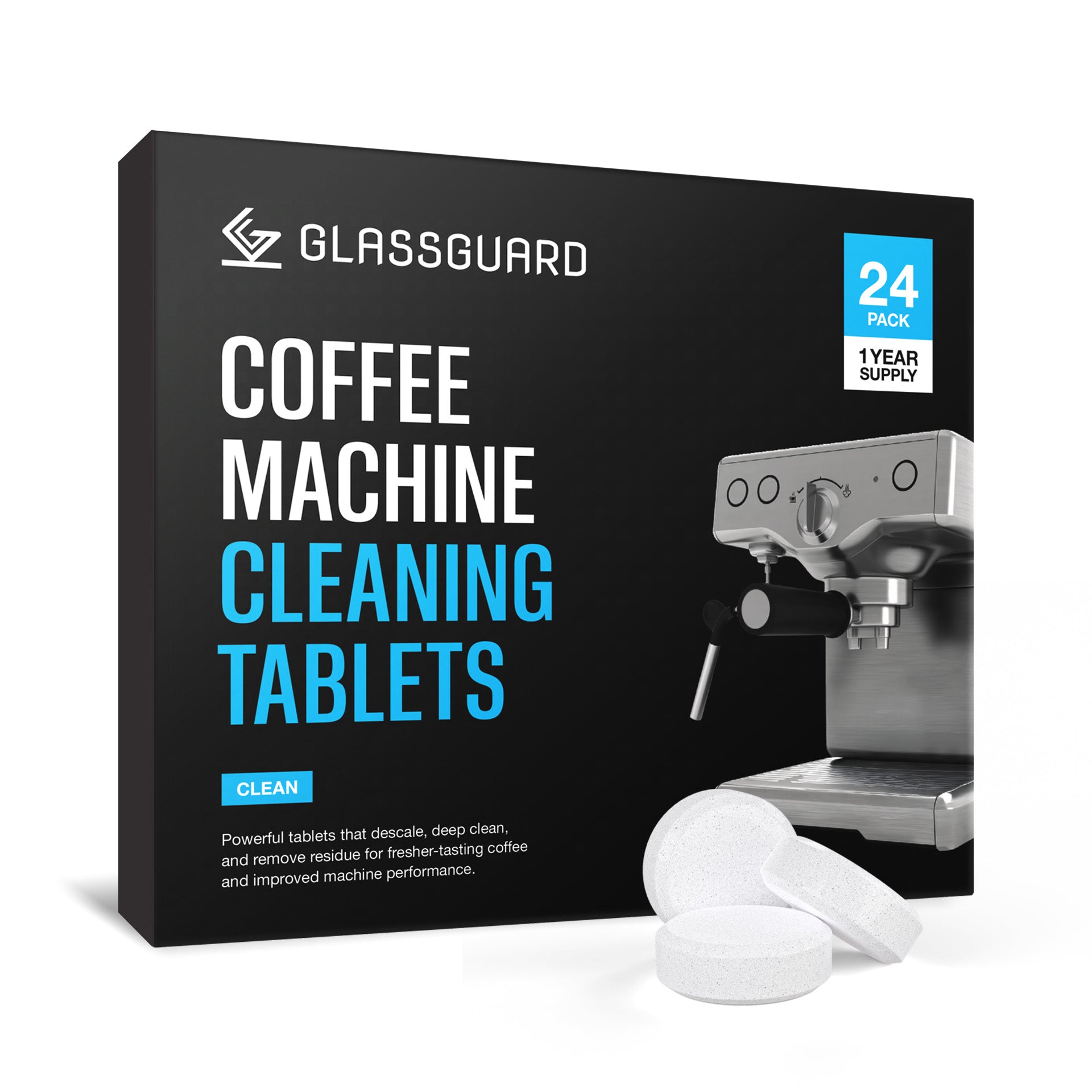 GLASSGUARD® Coffee Machine Cleaning Tablets