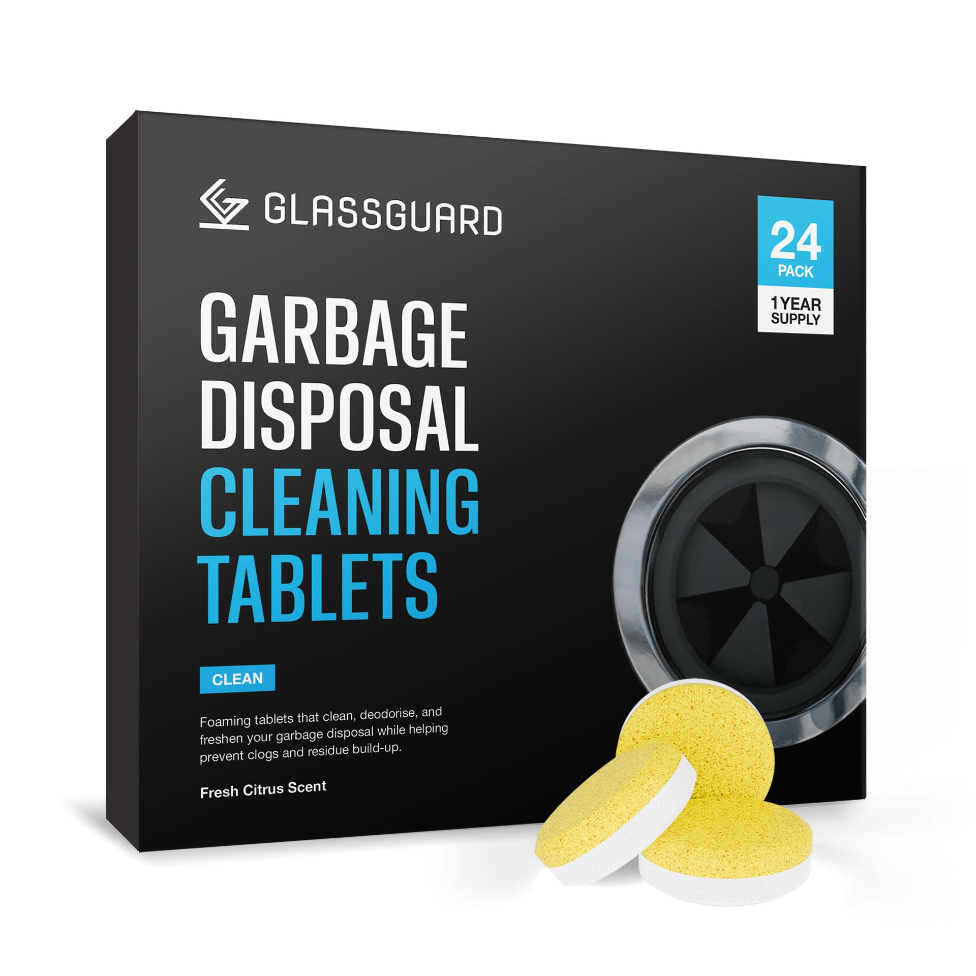 GLASSGUARD® Garbage Disposal Cleaning Tablets