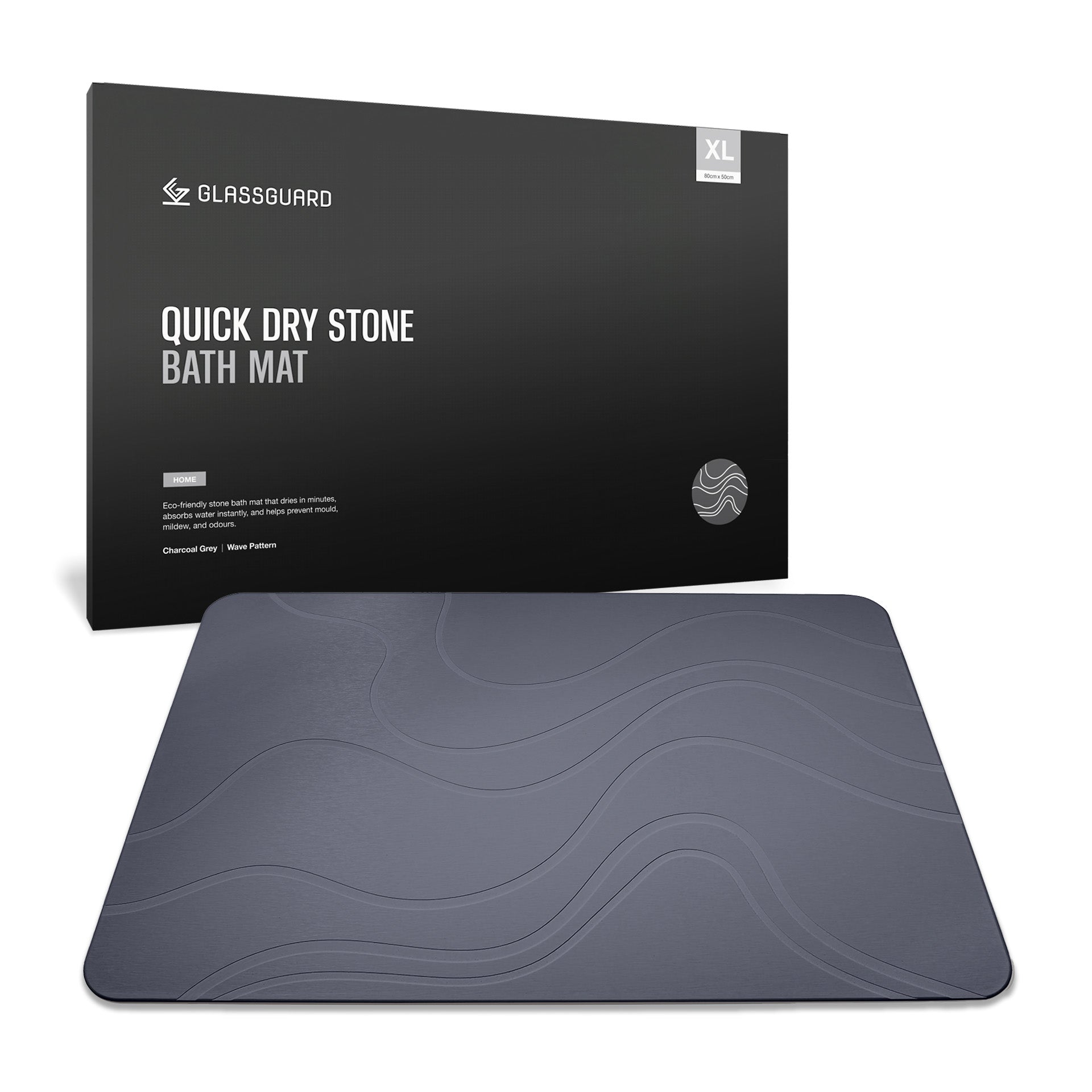 GLASSGUARD® Quick Dry Stone Bath Mat