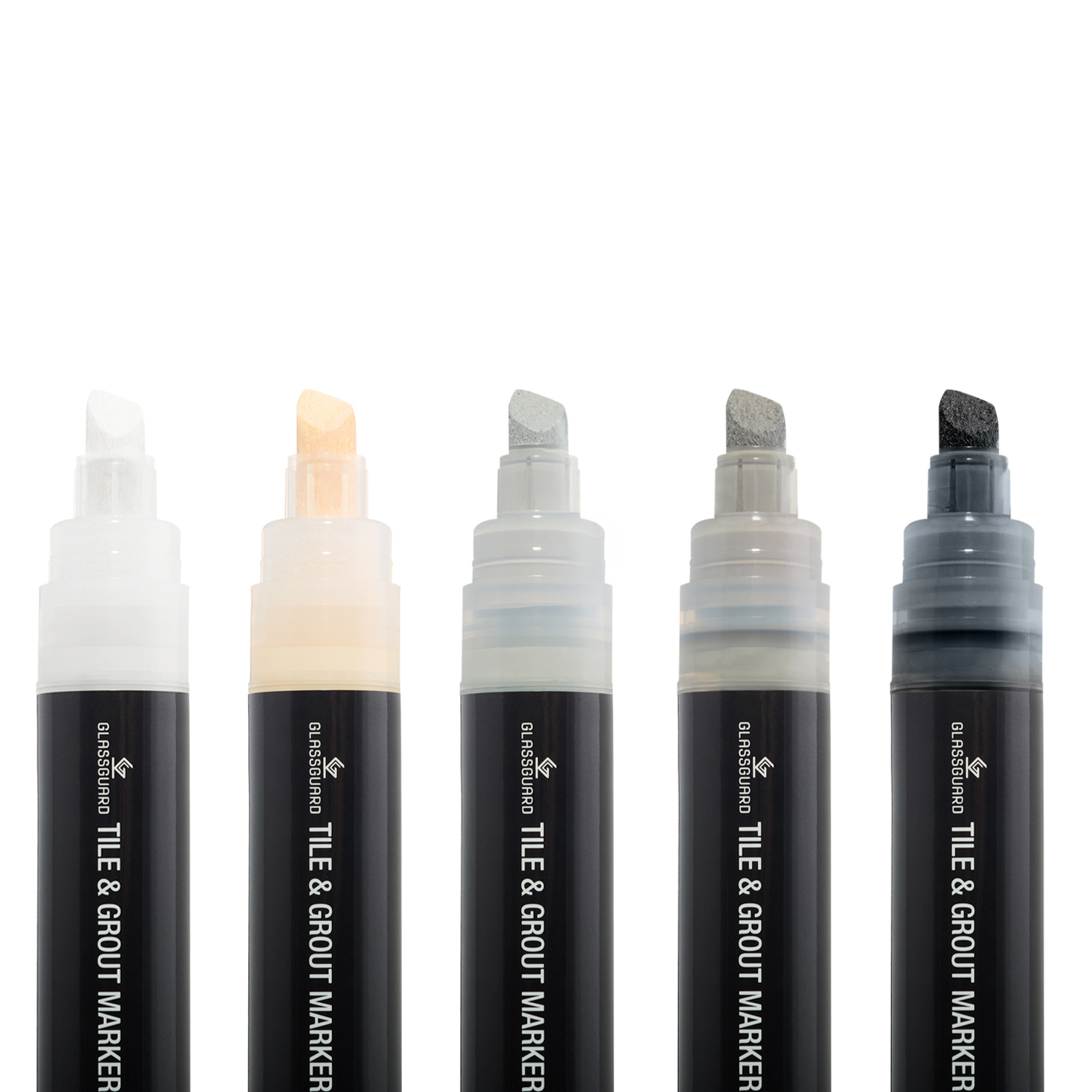 Grout Marker Pen - White, Beige, Light Grey, Dark Grey, Black