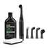 GLASSGUARD Glass Stain Remover + Mini Electric Scrubber Bundle with Glass Restoration Stain Remover Diamond Edition bottle and Mini Electric Scrubber for removing hard water stains, soap scum, and mineral build-up from glass and tiles.