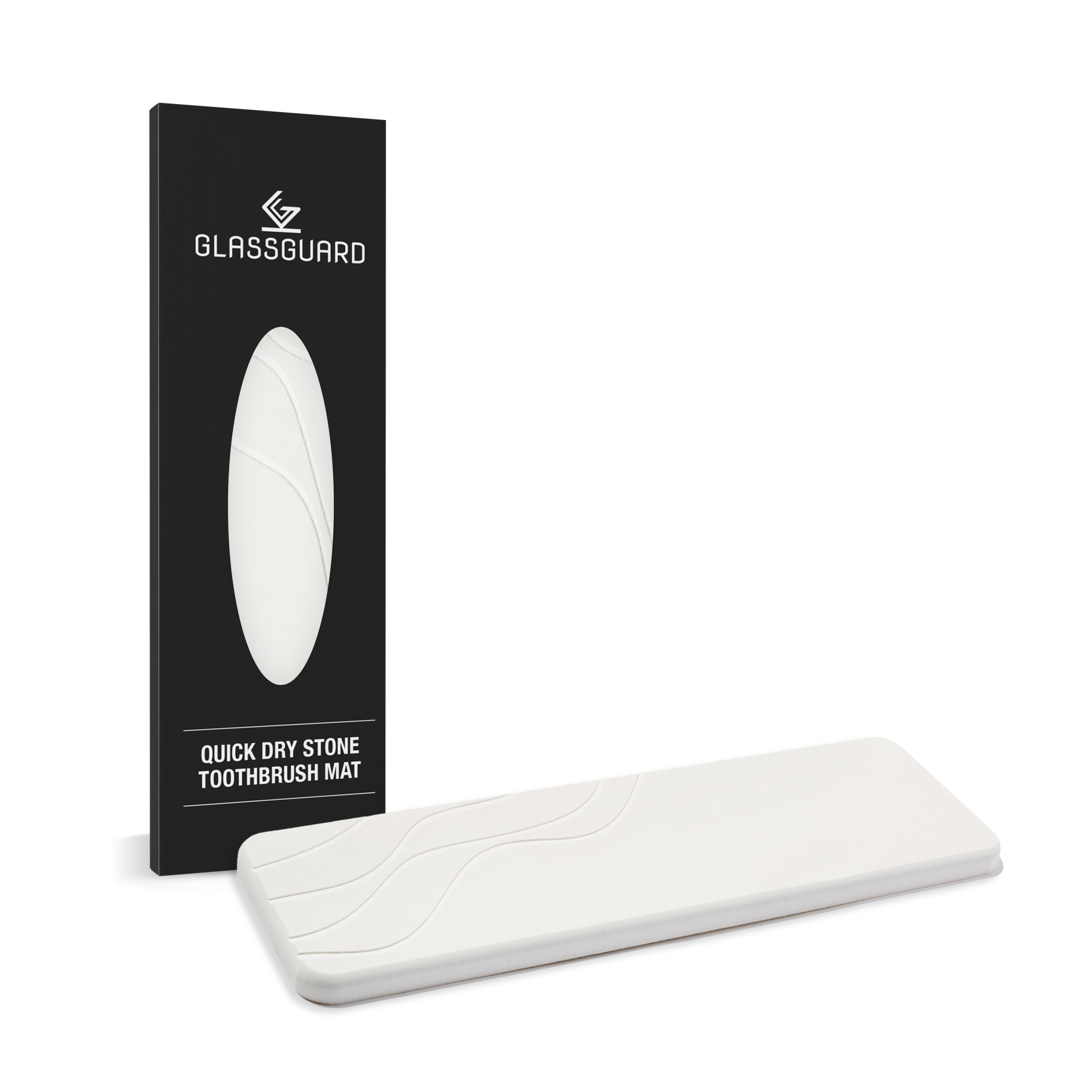 GLASSGUARD® Quick Dry Stone Toothbrush Mat image