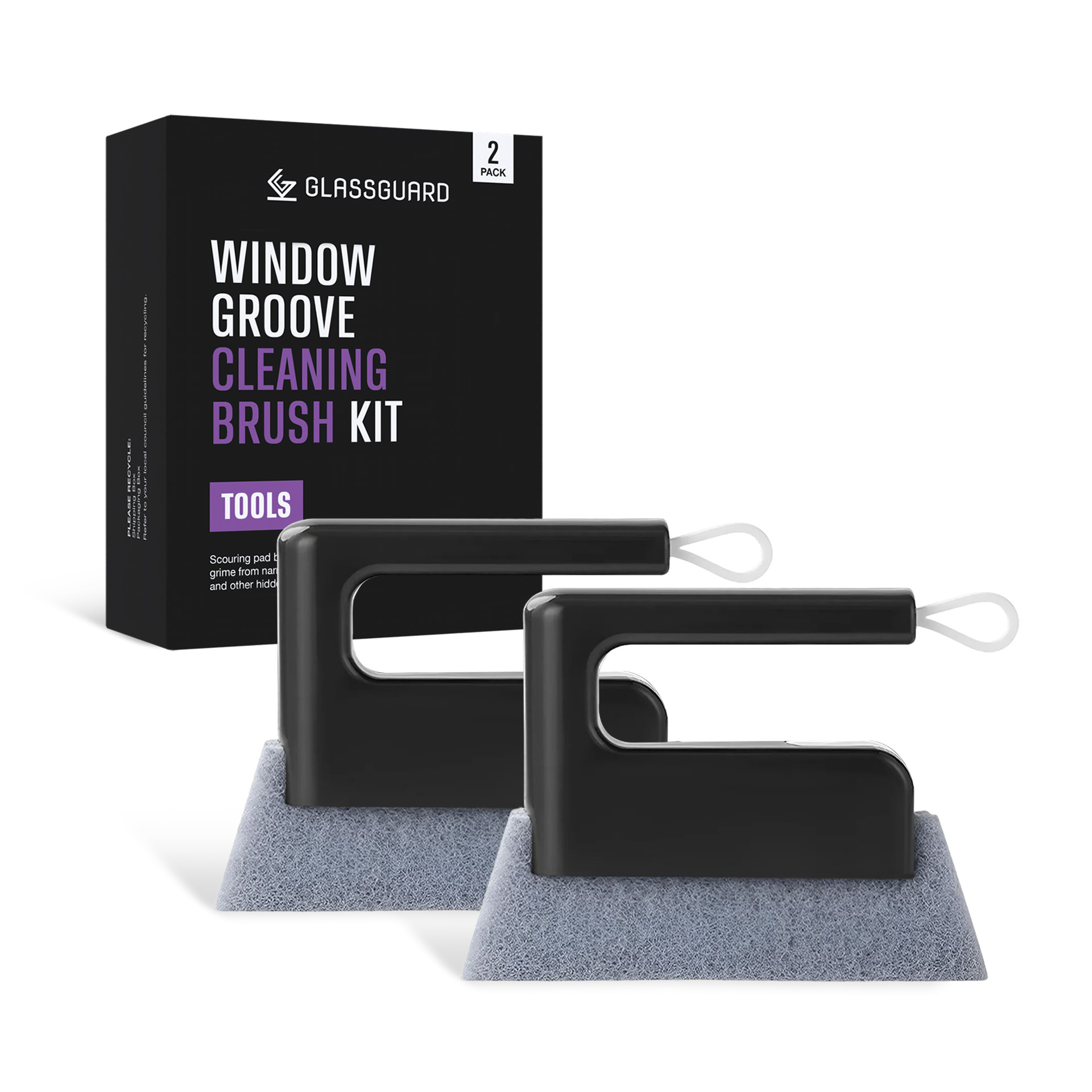 GLASSGUARD® Window Groove Cleaning Brush 2 Pack image