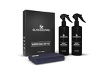 GLASSGUARD Glass Nanocoat Kit - Two-part application with Glass Pre-Cleaner and nanocoat for streak-free, protected glass surfaces. Prevents soap scum, water stains, etching, and scratches, reducing cleaning time and lasting up to 5 years.